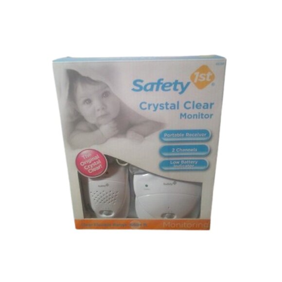Safety 1st Crystal Clear Baby Monitor, White New in Pkg (Discontinued) - Picture 1 of 3